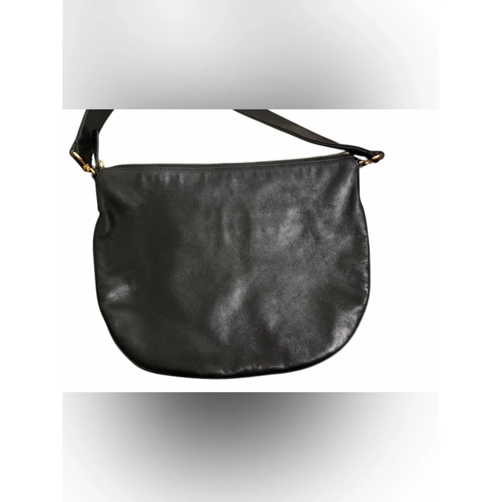 Mansur Gavriel Black Leather Shoulder Bag
